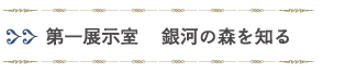 第一展示室「銀河の森を知る」