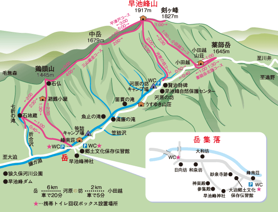 早池峰山詳細マップ